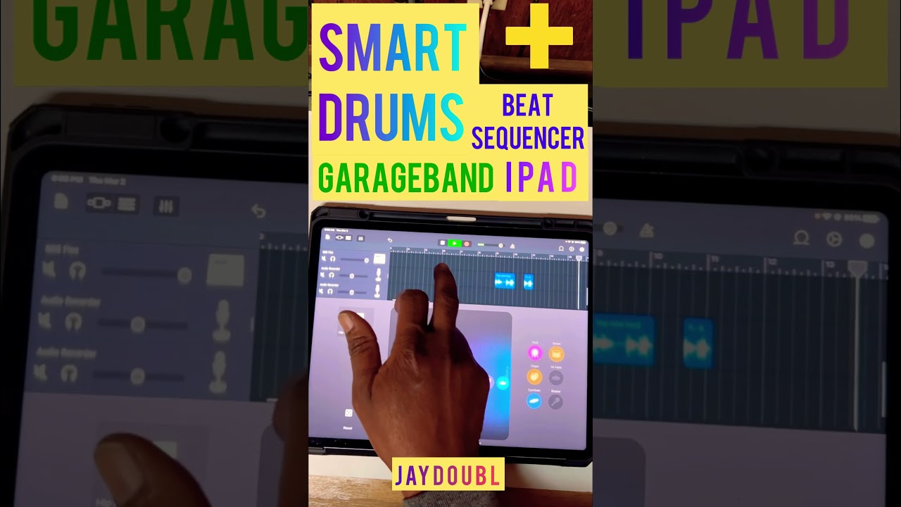 Making Beat COMBINING Smart Drums and Beat Sequencer for drums 😲garageband #makingbeats #jaydoubl