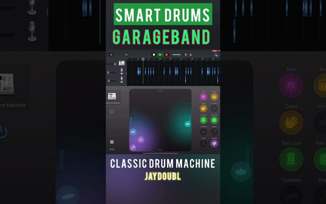Smart Drums Beatmaking in GarageBand iPad Pro Demo (Full Video in Description)